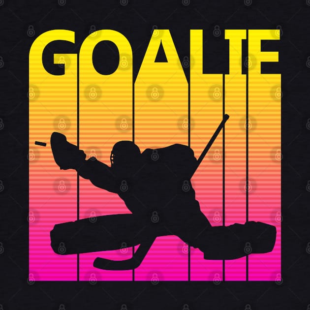 Vintage Retro Ice Hockey Goalie by GWENT